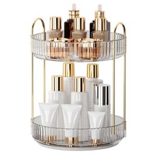 360 Rotating Makeup Organizer and Storage for Vanity Bathroom Countertop, Hig...