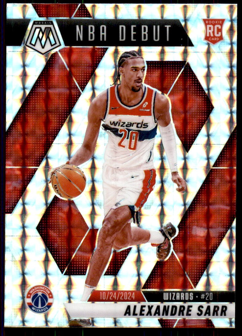 2024-25 Panini Mosaic #254 Alexandre Sarr Silver