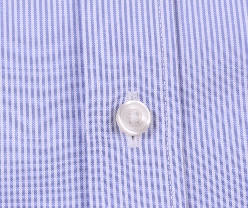 UNTUCKit Blue & White Striped Button Down Wrinkle Free Tall Slim Dress Shirt L - Picture 5 of 7