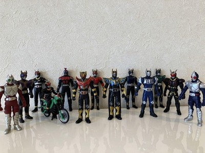 Kamen Rider Soft Vinyl Figur Lot Set 13 Galen Kuuga Ryuki Night Anime Goods