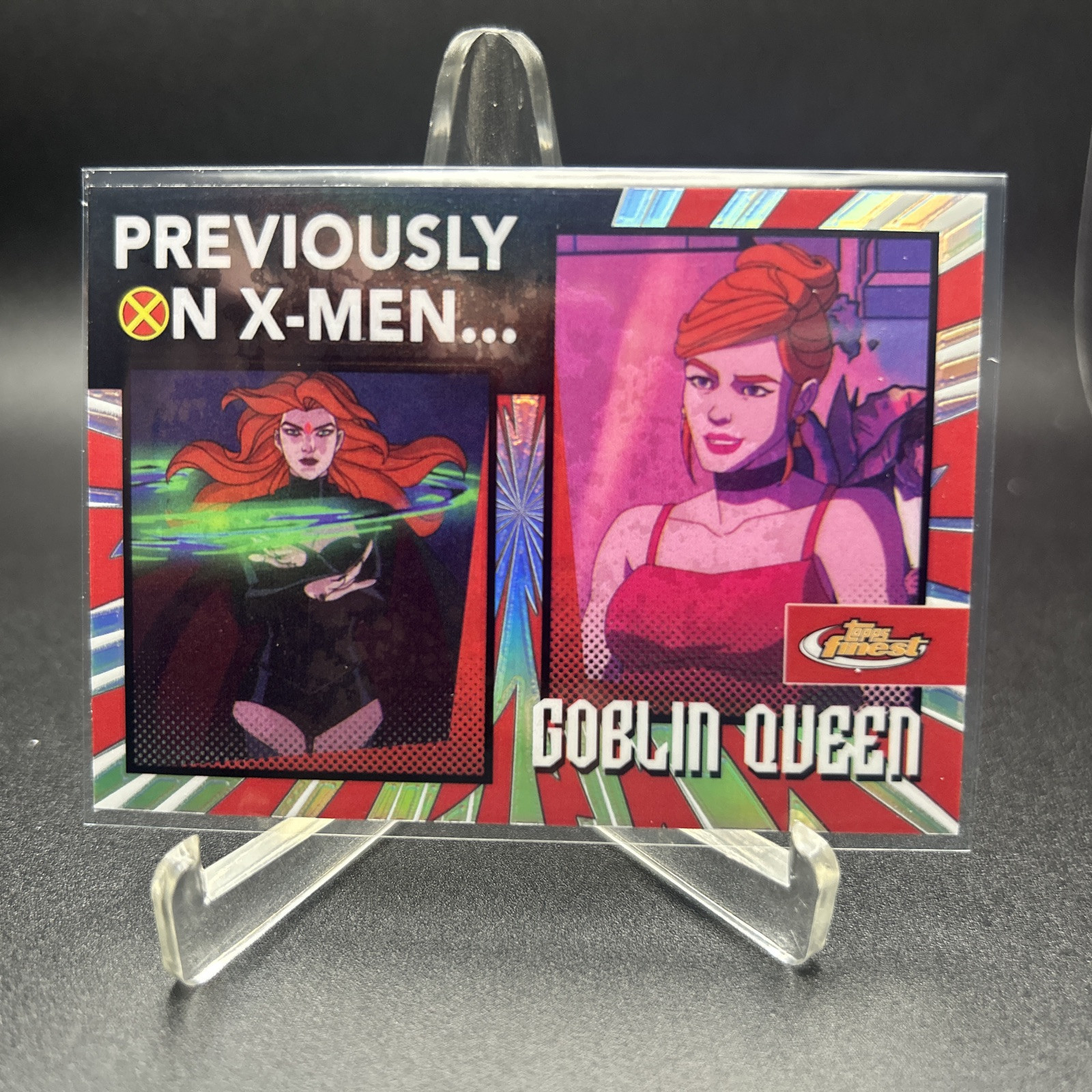GOBLIN QUEEN 2025 Topps Finest X-Men 97' Previously On X-Men #PO-17