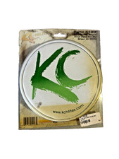 Vintage Kc Brand 6 Inch Light Covers White Green Lettering Pn 5123 Fog Light
