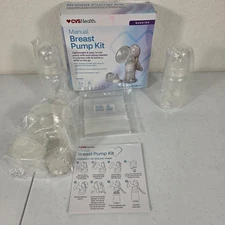Manual Breast Pump Kit Breast Milk Storage Bags And 2 Bottles Sealed