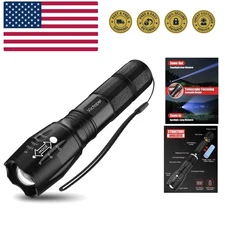LED Flashlight 1 Pack, Bright Tactical Torch High Lumens with 5 Modes, Waterp...