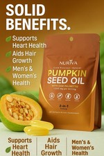 Pumpkin Seed Oil With Saw Palmetto 1,000mg Suitable for Men  Women