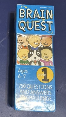 BRAIN QUEST GRADE 1, Revised 4th Edition 750 Questions BRAND NEW SEALED