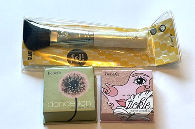 Lot of 3 Benefit Face Includes Dandelion - Tickle - Slant Powder Brush Brand New
