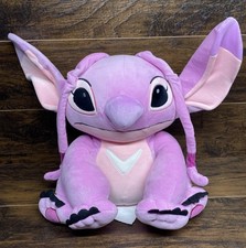 Disney Angel Pink Stitch Weighted Plush 14  Large Stuffed Animal Lilo  Stitch