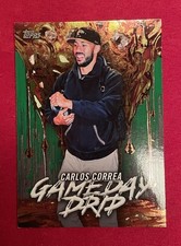 2026 Topps Series 1 Celebration Carlos  Correa Green Game Day Drip /99