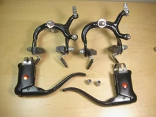 Weinmann  Brake Calipers + Black Dia Compe Red Dot Levers Vintage