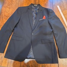 CLOUDSTYLE Black Stylish Blazer One Button Casual Blazer Size XL