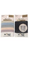 Scunci No Damage Medium Hold Hair Tie Elastics 15 Ct Pack Of 2