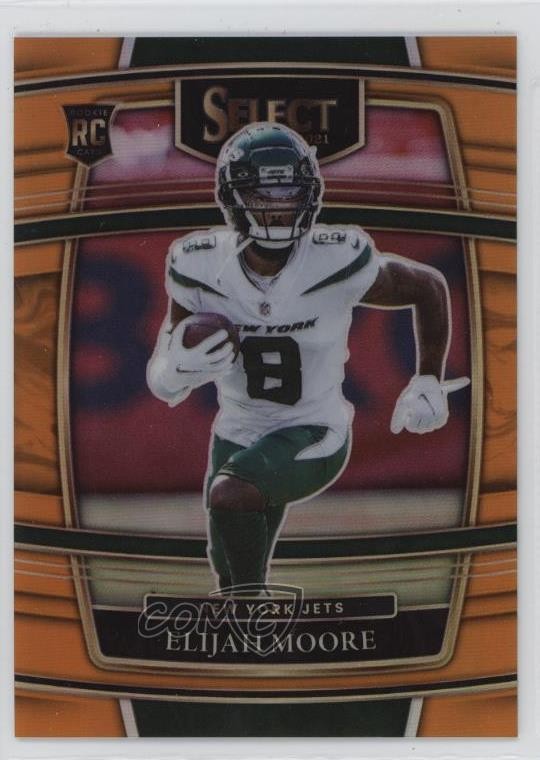 2021 Panini Select Concourse Orange Prizm 46/49 Elijah Moore #56 yj7