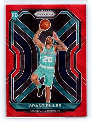 2020-21 Panini Prizm - Ruby Wave Prizms #295 Grant Riller RC Rookie