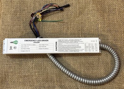LED Emergency LED Driver 20W Emergency Light Control LSED20W New Open Box