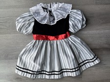 Vintage Girls Black Red Holiday Christmas Dress Size 4