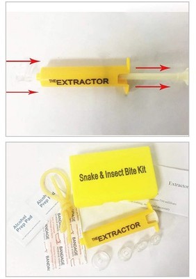 Bite Sting Extractor Kit Suction Tool Pump Insect Bug Bee Snake First Aid Fast