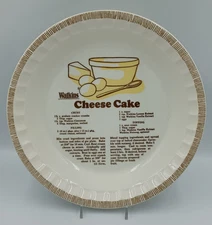 Watkins Cheese Cake Dish 1981 Baking Serving Recipe 11" NOS