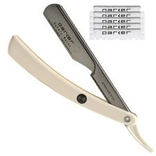Parker PTW Professional Straight Razor with Replaceable Blades –... 