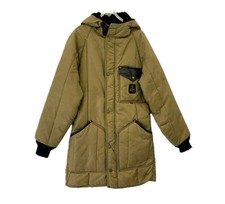 Vintage RefrigiWear Insulated Parka Jacket Made In USA Medium Tan Workwear #148