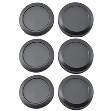 ATAK Canon RF EF EF-S Mount Compatible Lens Caps (3 Rear Lens Caps and 3 Body