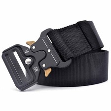 Tactical Belt Buckle for Men Heavy Duty Quick Release Plastic Buckle Black