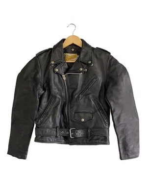 Chaqueta de cuero Schott PERFECTO con etiqueta de cinta Steerhide Brown co - Imagen 1 de 4