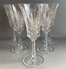 Lot 6 Coupes à champagne en cristal Villeroy et Boch modèle Royal signé H 17 cm