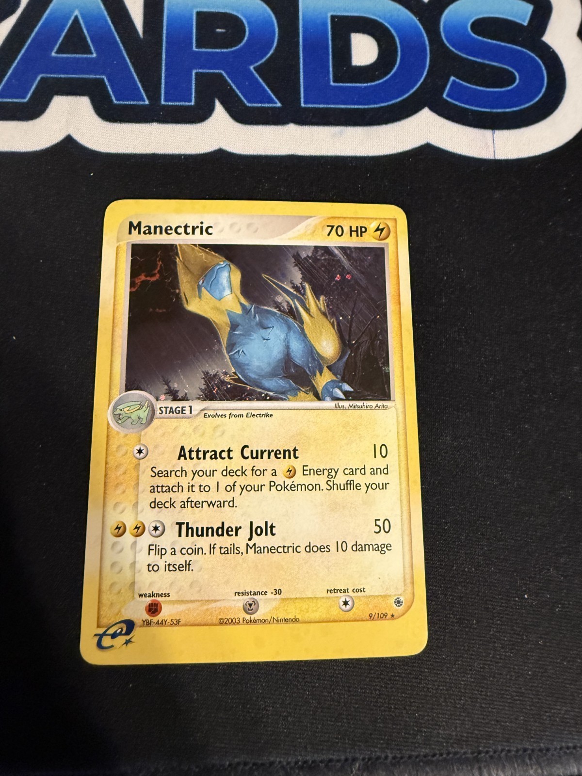 Pokemon Card - Manectric Ruby and Sapphire 9/109 Holo Rare