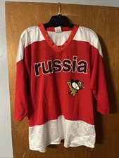 Youth Pittsburgh Penguins Alexei Kovalev #27 Russia Large Red SGA Jersey