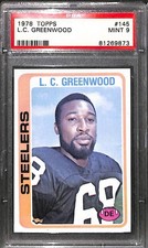 1978 TOPPS #145 L.C.GREENWOOD PSA 9 Mint 81269873 
