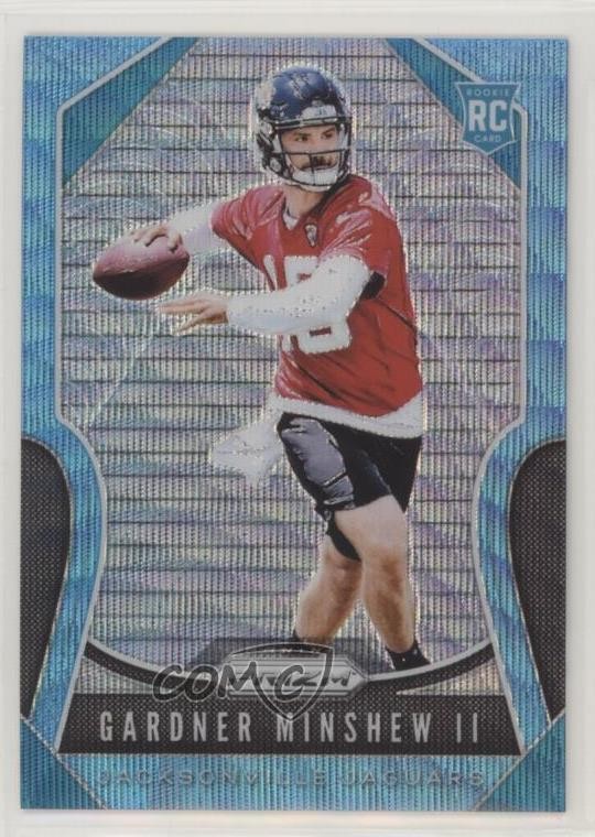 2019 Panini Prizm Rookies Blue Wave Prizm 65/199 Gardner Minshew II #322 o8g