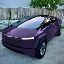 Cybertruck DIY PreCut Paint Protection Film Wrap Color Change(Shimmering Purple)