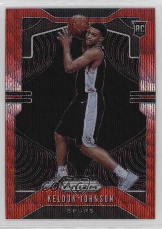 2019-20 Panini Prizm Rookie Ruby Wave Prizm Keldon Johnson #273 1ec2