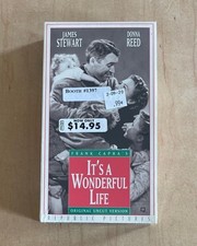 IT'S A WONDERFUL LIFE 1946 Sealed VHS Uncut Version Frank Capra Holiday Movie