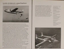 Fairchild C-82 C-119 Packet Boxcar Picture Aircraft Article Vtg Info Page Sheet 