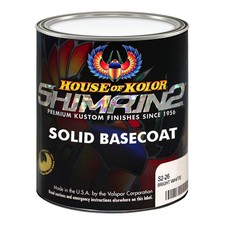 House Of Kolor S2-26 Bright White Shimrin2 Solid Basecoat Gallon House Of Kolor S2-26 Bright White Shimrin2 Solid Basecoat Gallon