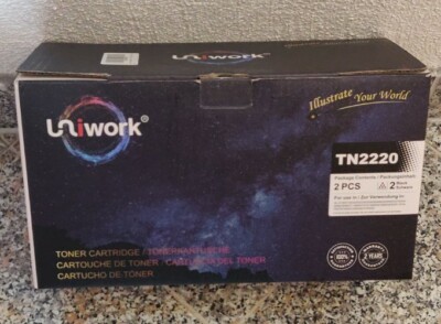 Uniwork Toner Brother TN2220 Schwarz Black 2 Stück Doppelpack NEU