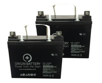 12V 35AH Shoprider Sprinter XL4 Mobility Scooter Battery Kit - Premium AGM U1