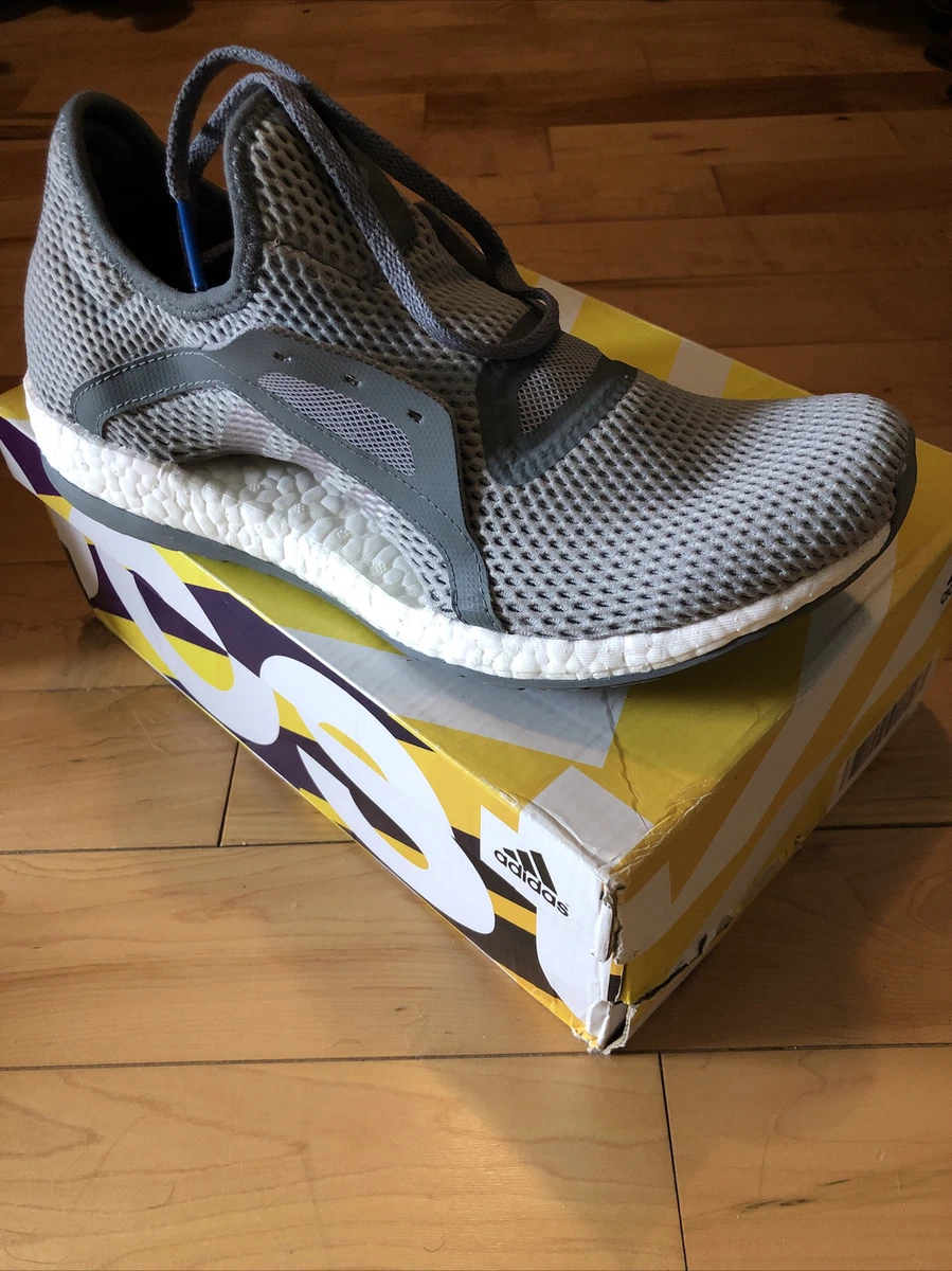 adidas gazelle silver green womens Women's Adidas Pureboost 23 Shoes :Grey Two main image 1