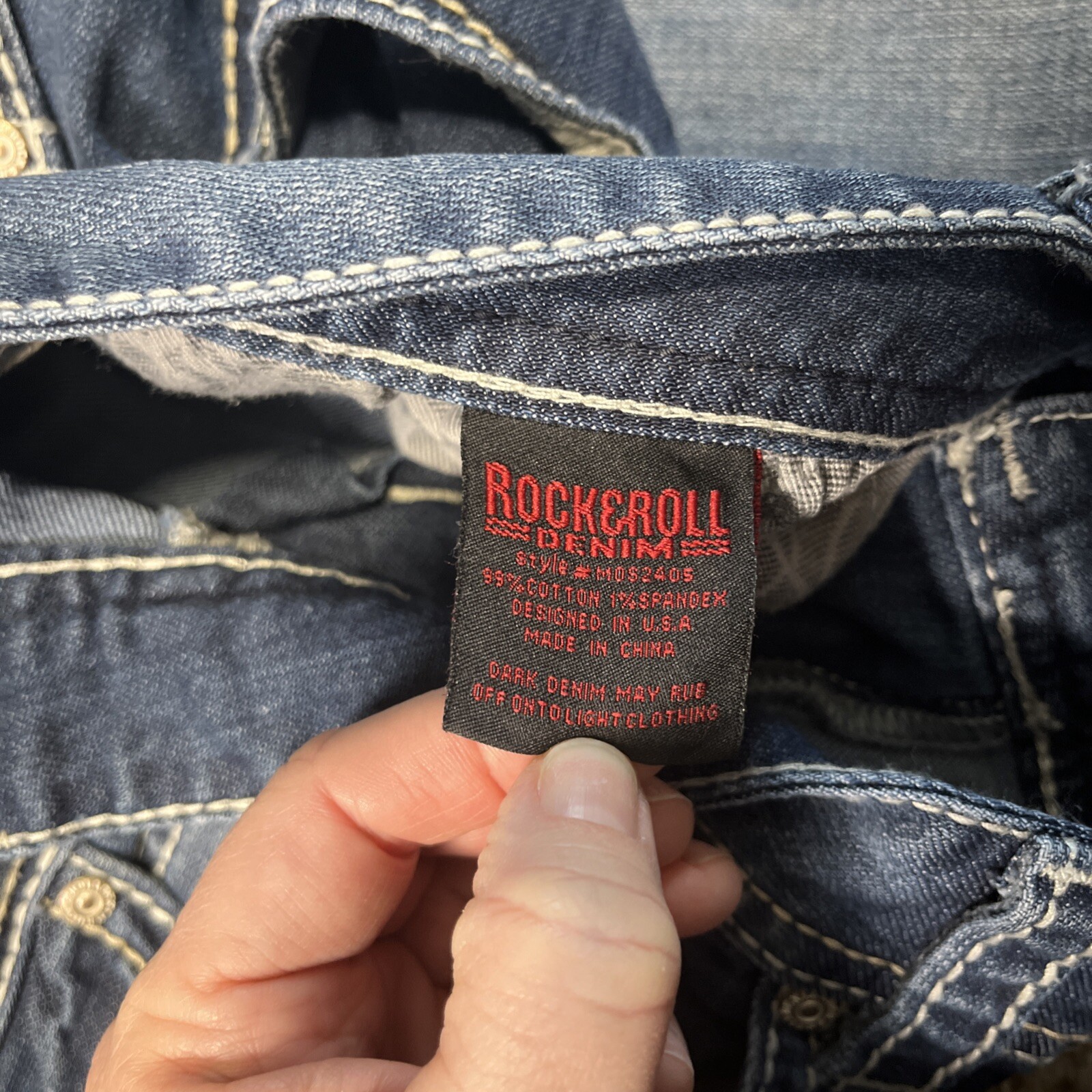 Rock & Roll Denim Jeans Double Barrel Straight Relaxed Straight Leg 32 X 31.5 - View 5