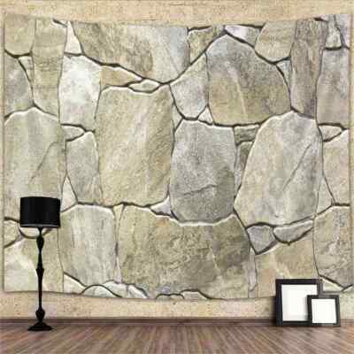 Western Rock Brick Extra Large Tapestry Wall Hanging Background Photography