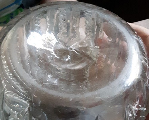 EAPG George Duncan & Sons No. 42 aka Mardi Gras Clear Colorless Water Bottle - Picture 6 of 6