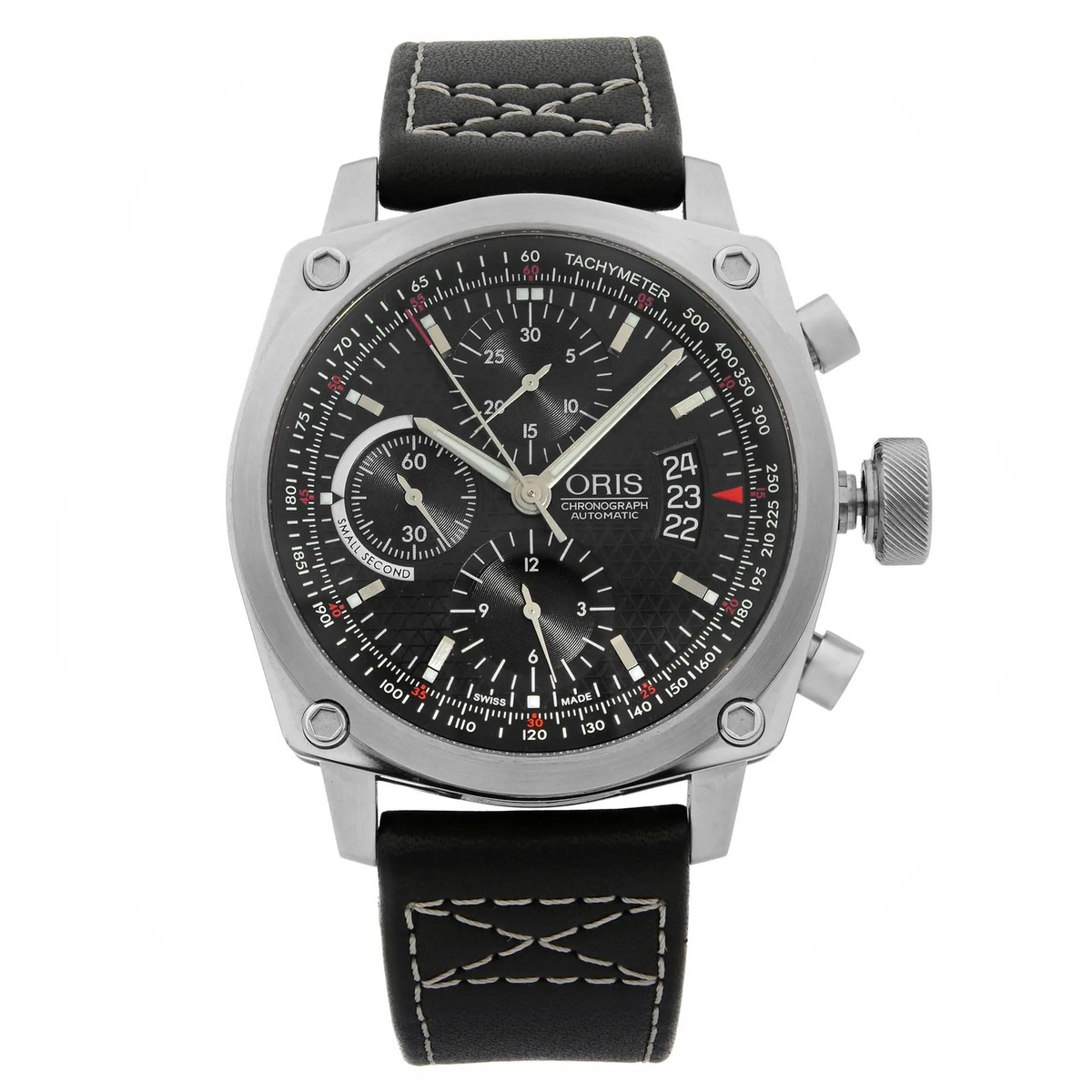 Oris BC4 Chronograph Steel Black Dial Watch 01 674 7616 4154-07 5