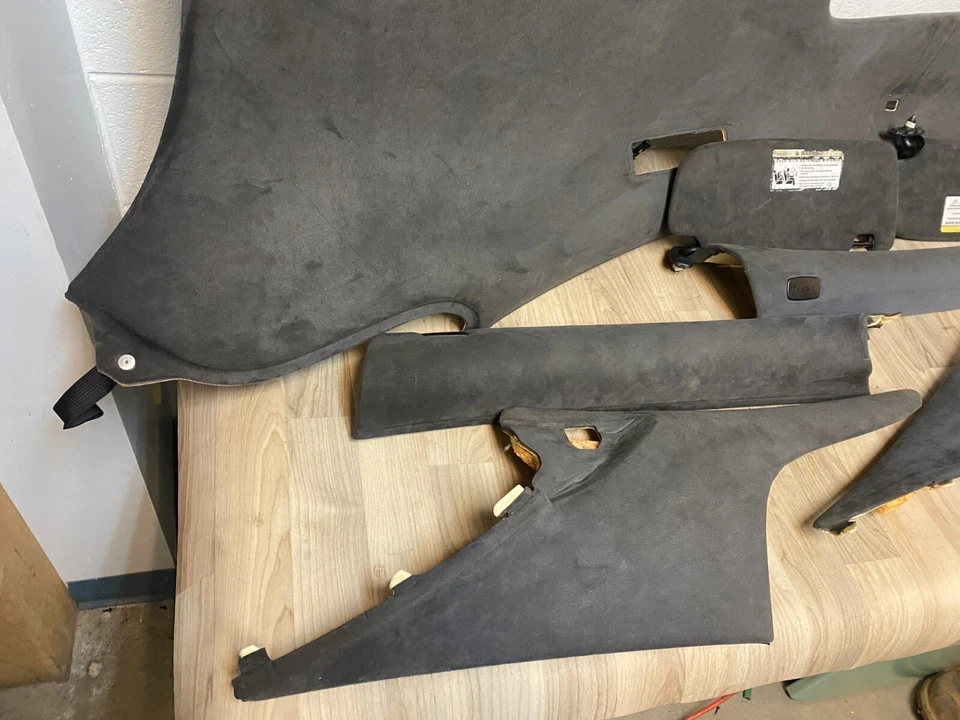 MERCEDES BENZ CL63 CL550 W216 OEM AMG CONJUNTO PILAR PARA-SOL FORRO ACABAMENTO PILAR - Imagem 3 de 4