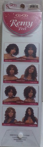 COCO NATURALE OCEAN WAVE 10″ 100% HUMAN HAIR & PREMIUM FIBER BLEND COLOR D/BROWN