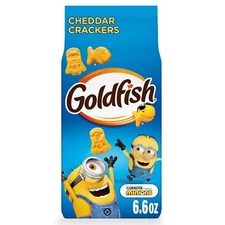 Goldfish Minions Shaped Cheddar Crackers 6.6 Oz Bag