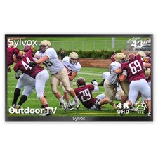 Sylvox 43in Outdoor TV 4K Waterproof IP55 Smart 1000nits Built-in dual speakers