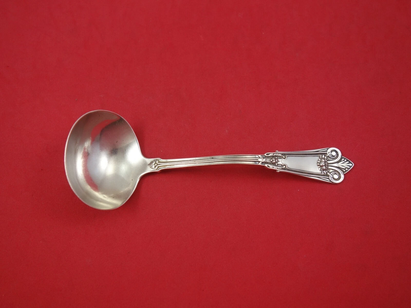 Fruit by Whiting-Hebbard Sterling Silver Sauce Ladle 6 1/4" Antique Serving
