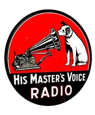 Little Nipper Dog Sticker Sign, Vintage Replica, Vinyl Decal RCA Victor 5 Sizes